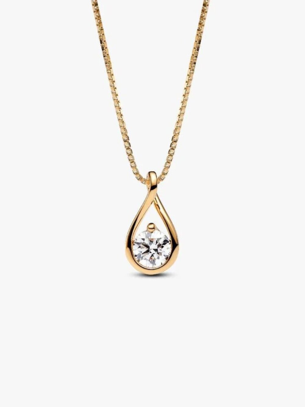 Pandora Infinite 14k Gold Lab-grown Diamond Pendant Necklace